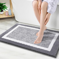Bathroom Rugs 30X20, Extra Soft and Absorbent Microfiber Bath Mat, Non-Slip, Mac