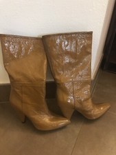 stivali vernice Nr 37 Color Senape Nuovi