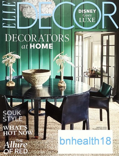 Elle Decor Magazine Mar 2018 Dining Room Georgia Tapert Howe Verde Vidi Vici - 第 1/4 張圖片