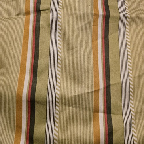 Waverly Williamsburg Custis Garden Striped Euro Pillow Sham 26x26 Ruffled Green - Picture 2 of 5
