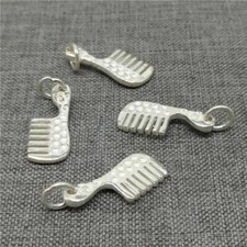 Sterling Silver Hair Comb Charms for Bracelet Necklace