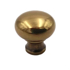 Belwith Sherwood Antique Brass Solid Brass 1/2" Cabinet Knob Pulls BK9-07