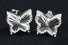 Women's Butterfly Sterling Silver 925 earrings New ladies girls