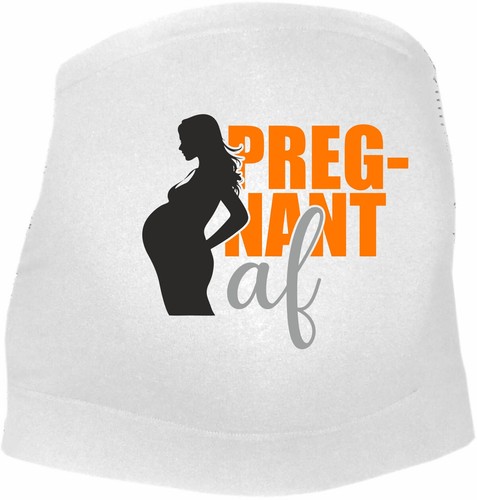 Bauchband für Schwangere bedruckt mit PREGNANT af - Picture 12 of 18