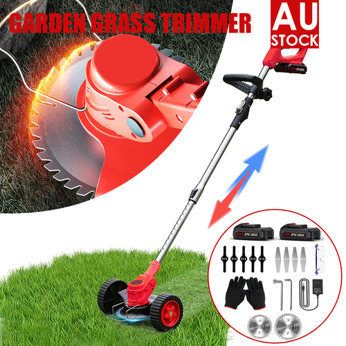 Cordless Electric Grass String Trimmer Lawn Cutter Brush Mower Whipper Snipper