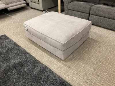 Grey and best sale silver footstool