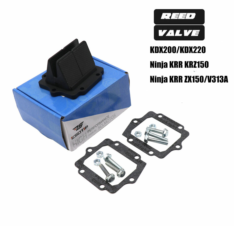 dvs カーボン Carbon Fiber V313A Reed Valve Kit For KAWASAKI KDX200/220