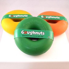 Durable Goughnuts 5.25" Rubber Ring Toy - Made in USA w/Replacement Guarantee