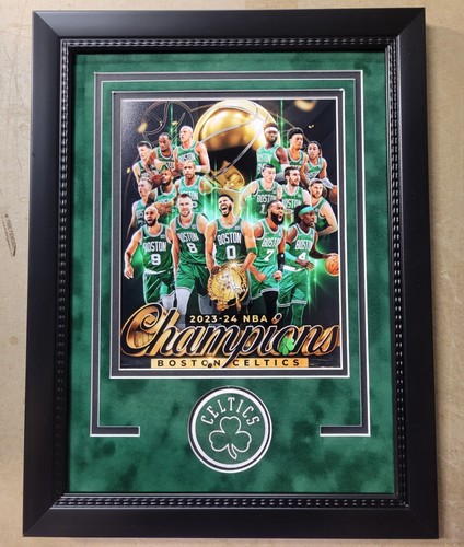 Framed Boston Celtics 2023-2024 NBA Finals Champions 8x10 Photo - Picture 2 of 2
