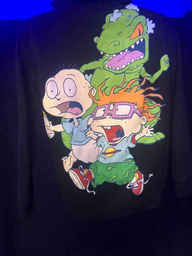 Nickelodeon Rugrats Hoodie Size M Medium Tommy Chuckie Reptar - Picture 8 of 9