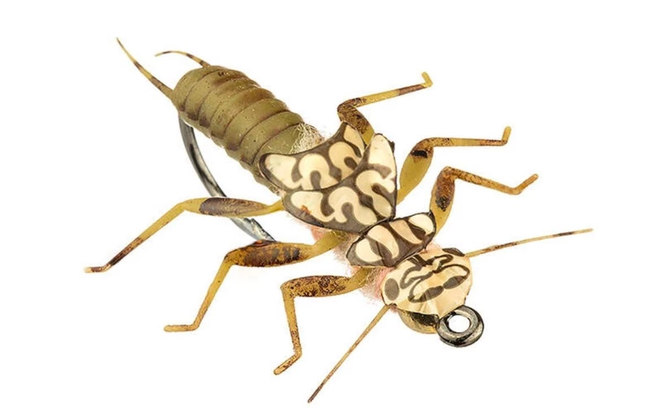 3 Stück Stonefly (32mm) Realistische Steinfliegen-Nymphen zum Fliegenfischen - Bild 3 von 4