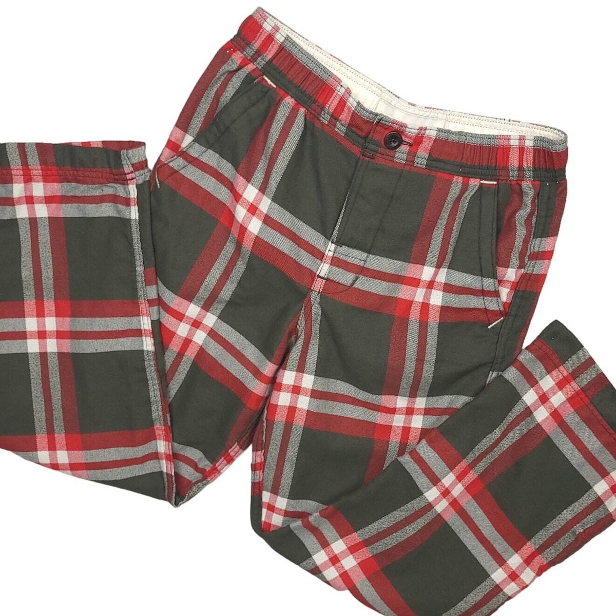 Abercrombie Men's Flame Resistant Sleepwear Pajama Pants Sz Large Red Plaid  | eBay