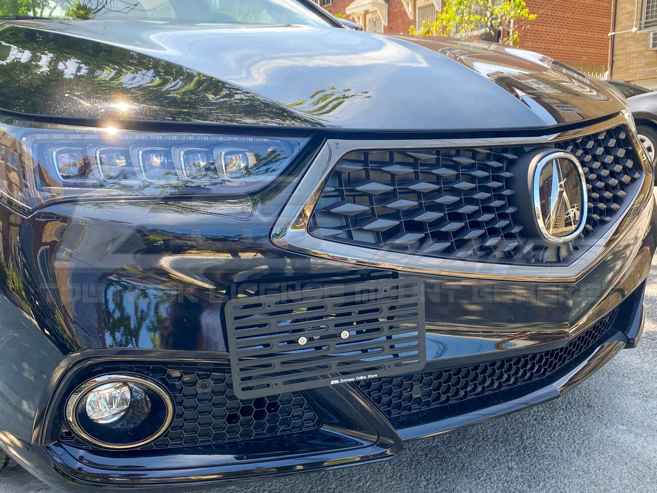 EOS Plate Full Sized Front Bumper Tow Hook License Bracket For 1820