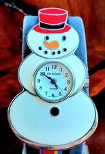 #022, Ladies Kim Roger's Limited Frosty The Snowman Watch New Battery.