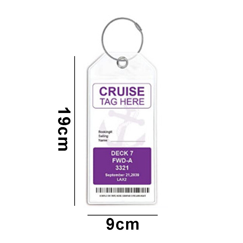 8PCS Cruise Ship LUGGAGE TAG HOLDERs Suits Royal Caribbean, Cunard and Celebrity eBay