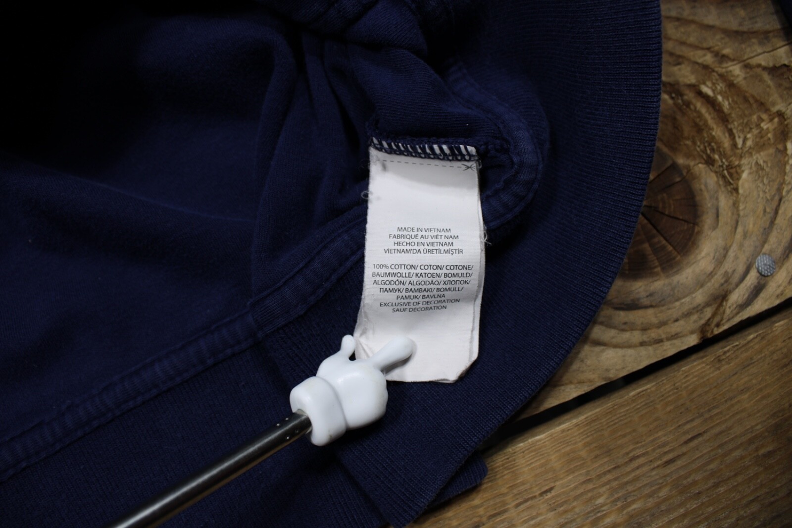 Polo Ralph Lauren giacca uomo grande blu navy full zip grande pony finto collo