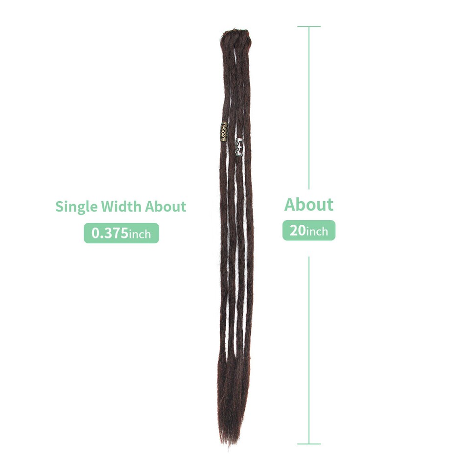 Echthaar-Zöpfe Für Afro-Looks – 50 G Pro Packung – Für Dreadlocks & Twist Braids – Schwarz