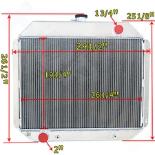 3 Row Aluminum Radiator For 1969-1979 Ford F100 F150 F250 F350 Bronco Pickup V8