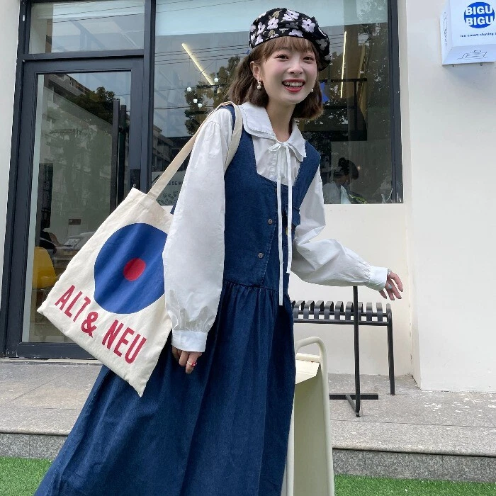 Overall top skirt japanese