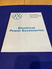 1982 Volkswagen Introductory Service Training Info Electrical Power Accessories