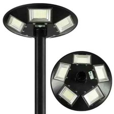 LAMPIONE LED SOLARE SENSORE MOVIMENTO 300W FARO GIARDINO STRADALE TELECOMANDO