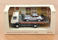 Norev 431130 Abschleppwagen Plastigam + Porsche 911 Jet-Car 1:43
