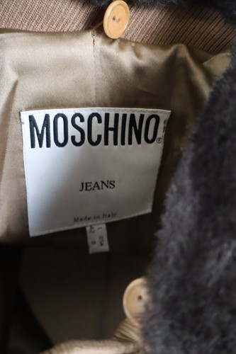MOSCHINO JEANS CAPPOTTO LANA WOOL DONNA TG. 42 COAT WOMAN ITALY VINTAGE - Photo 10 sur 10