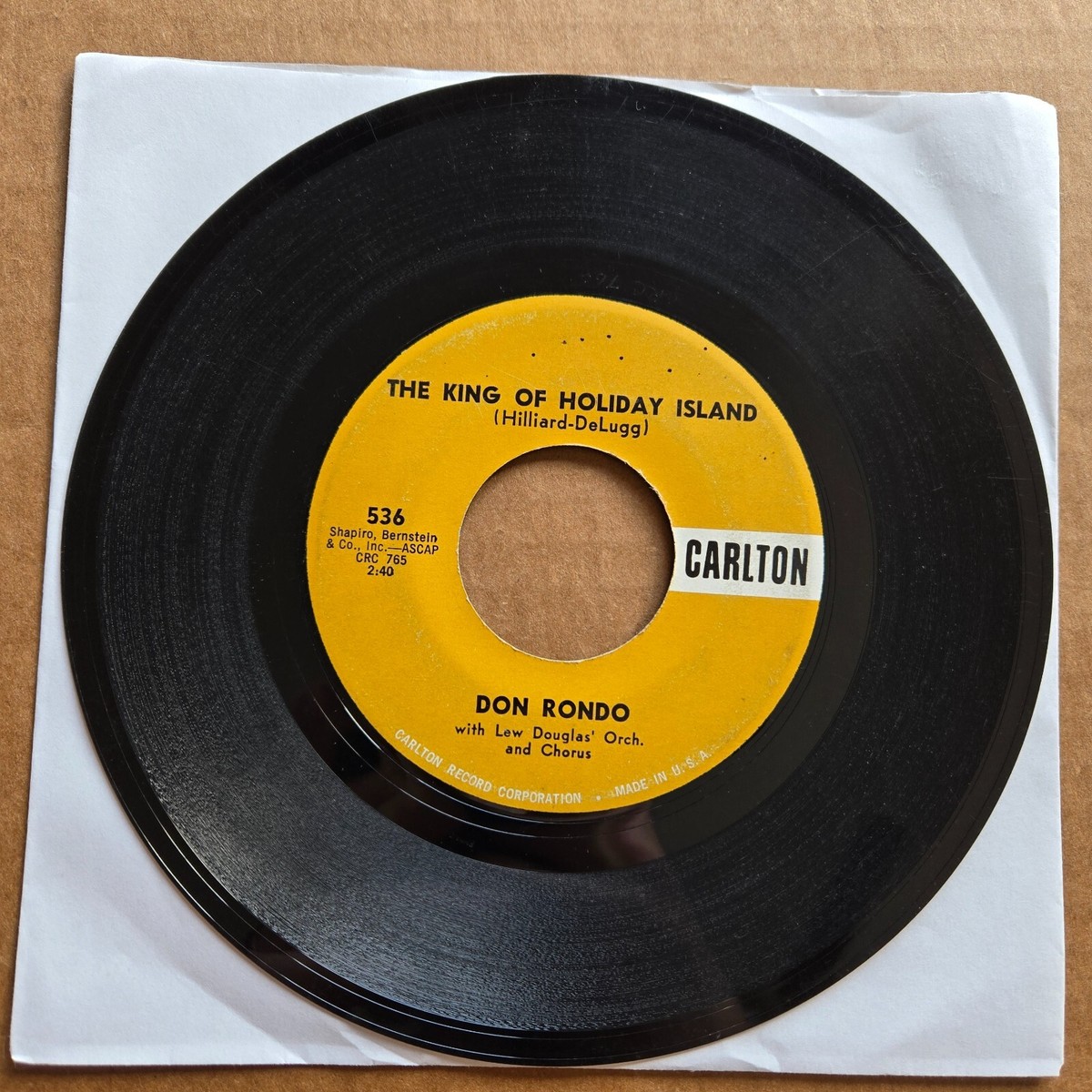 DON RONDO Wanderlust/The King Of Holiday Island 45 7