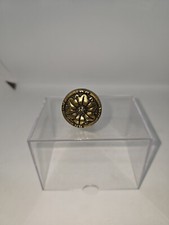 Knob Cabinet Drawer Brass Tone Floral Design ...