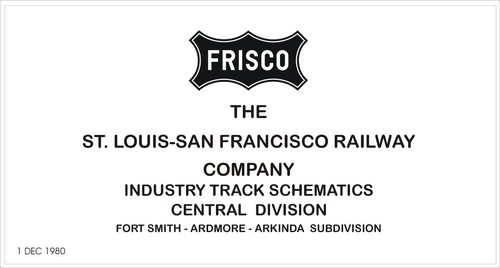 St Louis San Francisco Central Division Industry Track Schematics Pages on DVD - Picture 2 of 4