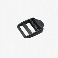 SlideLock Belt Buckle Set - 10pcs Black Plastic Ladder Lock