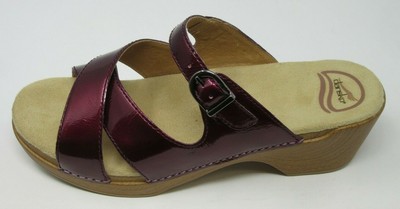 dansko patent leather sandals
