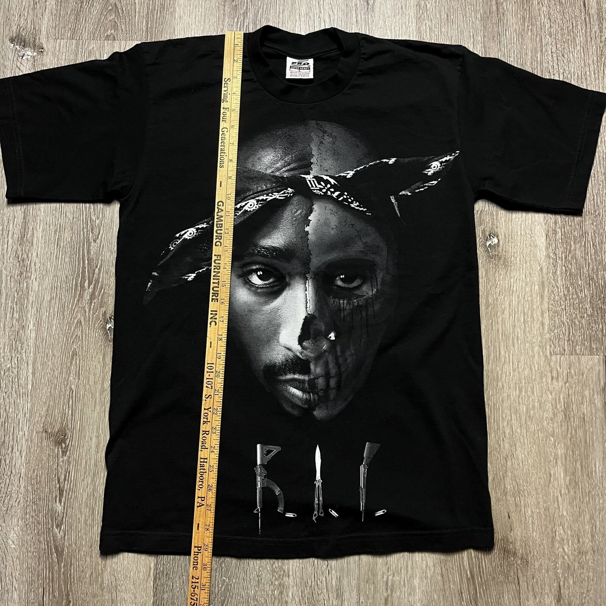 Vintage Tupac Shakur RIP Shirt Large Y2K Hip Hop Rap Tee
