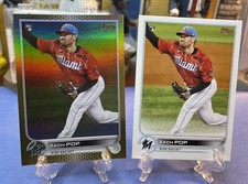 ⚾️Zach Pop 2022 Topps Series 1 Gold Foil RC #108 Miami Marlins + Base Card⚾️