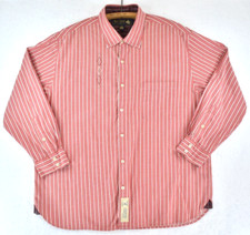Vintage 80s 90s Nat Nast Bowling Stripped Long Sleeve Button Up Shirt Mens XL