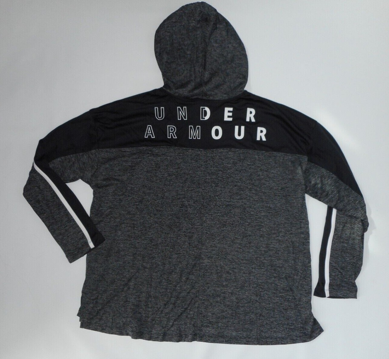 UNDER ARMOUR UA Black Tech Twist HOODIE Hooded Shirt TOP PLUS Womens Size 1X NEW
