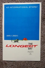 The Longest Day Movie Lobby Card poster Darryl F Zanuck