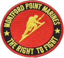 MONTFORD POINT MARINES ROUND PATCH - Color - Veteran Owned Business.