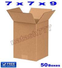 50 - 7x7x9 Cardboard Boxes 32ECT Mailing Packing Shipping Corrugated Carton
