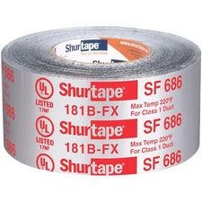Shurtape SF 686 UL ShurMASTIC Butyl Foil Indoor/Outdoor HVAC Tape 181B-FX
