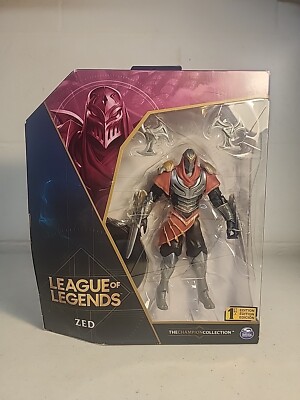 LEAGUE OF LEGENDS ZED 6  DELUXE FIGURE W/PREMIUM DETAILS -ACCESSORIES LOL NEW