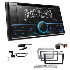 Kenwood DPX-7300DAB Autoradio Bluetooth DAB+ für Opel Corsa C 2000-2006 charcoal