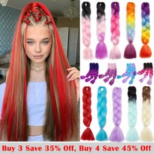 Box Braids Jumbo Braiding Hair Extensions Afro Twist Ombre Rainbow for human HYT