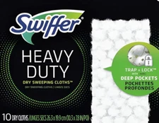 4 Boxes of 10ct Swiffer Sweeper Heavy Duty Dry Sweeping Cloths