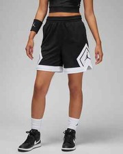 Jordan Sport Women's Diamond Shorts DO5034-010 Loose Fit Black/White/ Size 3X