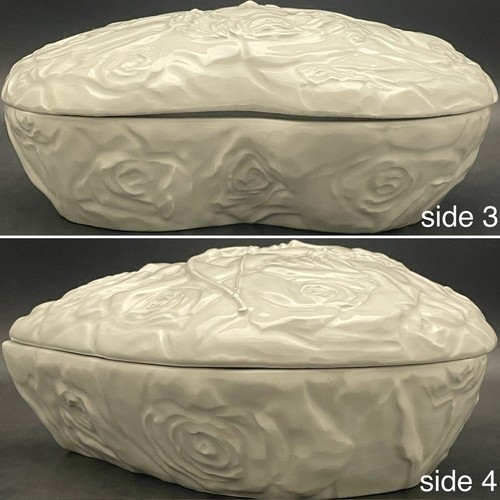 Kromer Heart Shaped 7345 Cupid Ceramic Trinket/Jewelry Box Italy 9x8.5x3.5" - Picture 5 of 14