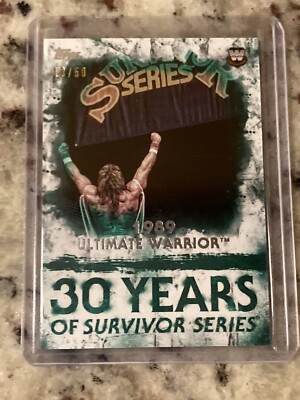 2018 Topps WWE Undisputed Ultimate Warrior 30 Years Survivor Series Green 13/50