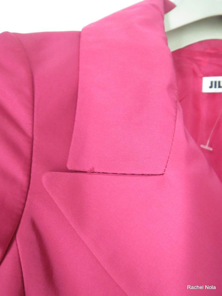 Jil Sander Blazer Jacket Size 4 34 S $1200 Cotton Blend Pink