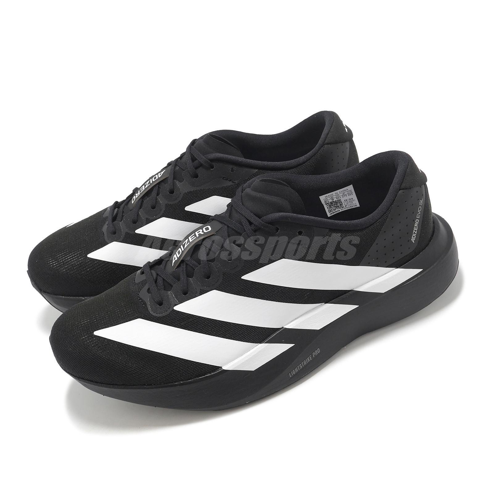 кроссовки для бега adidas Adizero Evo SL M Black White Runner Road Running JP7149