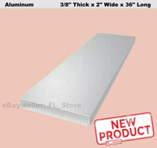 3/8" Thick Aluminum Flat Bar Stock 2" Wide x 3 Feet Unpolished Finish Alloy NEW